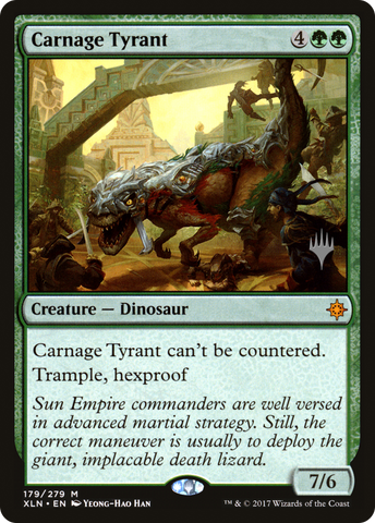{R} Carnage Tyrant (Promo Pack) [Ixalan Promos][PP XLN 179]