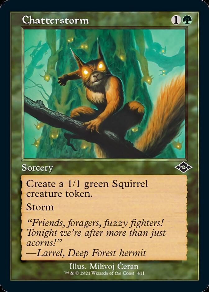 {C} Chatterstorm (Retro Foil Etched) [Modern Horizons 2][RF ET MH2 411]