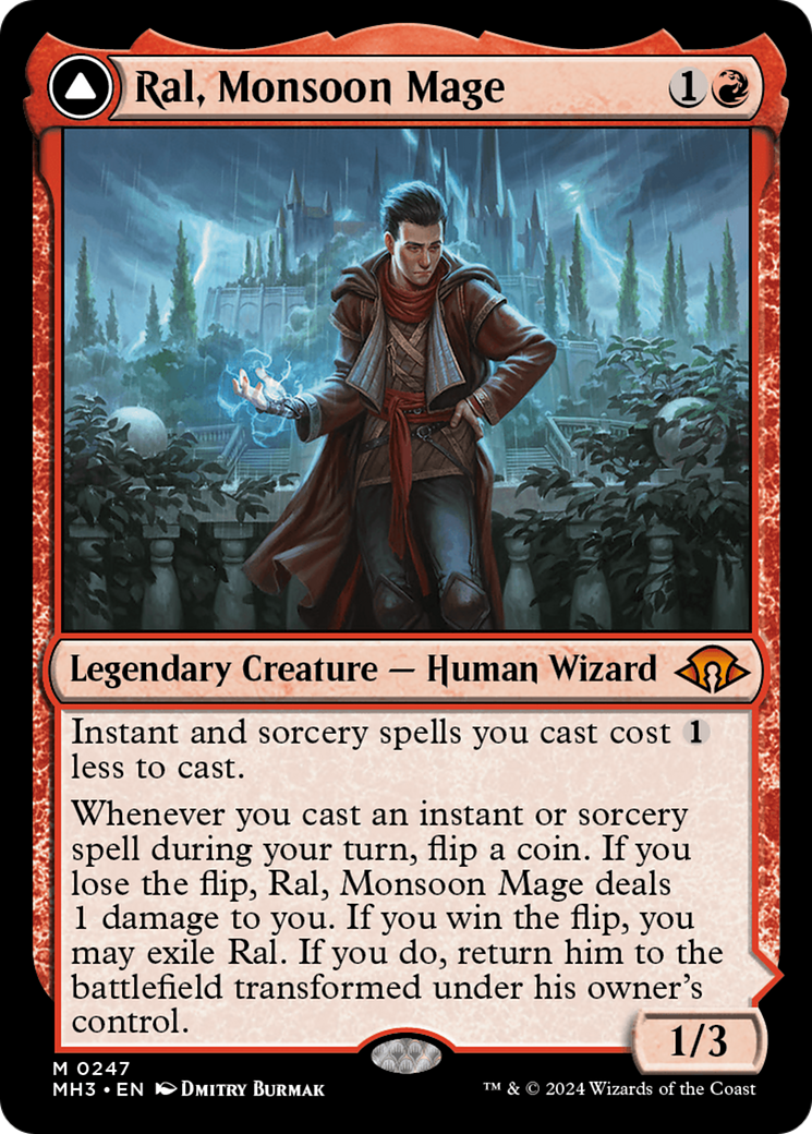 {R} Ral, Monsoon Mage // Ral, Leyline Prodigy [Modern Horizons 3][MH3 247]