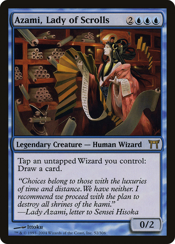 {R} Azami, Lady of Scrolls [Champions of Kamigawa][CHK 052] - Misty Mountain Games