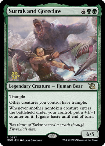 {R} Surrak and Goreclaw [March of the Machine Prerelease Promos][PR MOM 337]