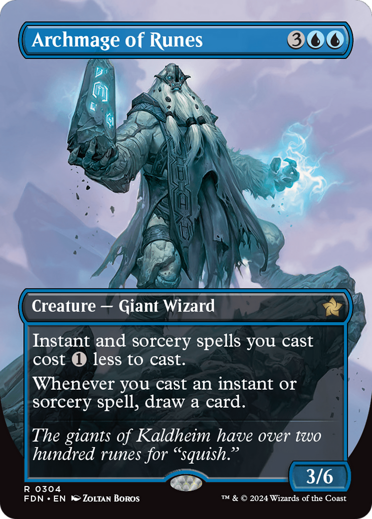 {@R} Archmage of Runes (Borderless) [Foundations][FDN 304]