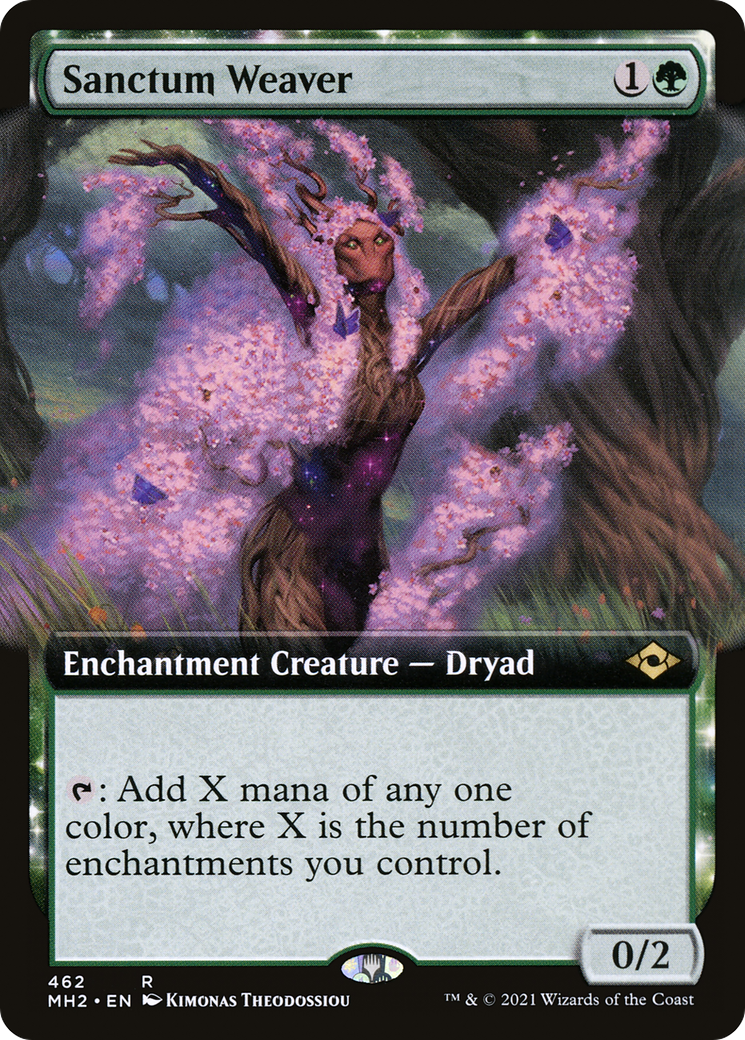{R} Sanctum Weaver (Extended Art): (Extended Art, enchantment) [Modern Horizons 2] [MH2 462]