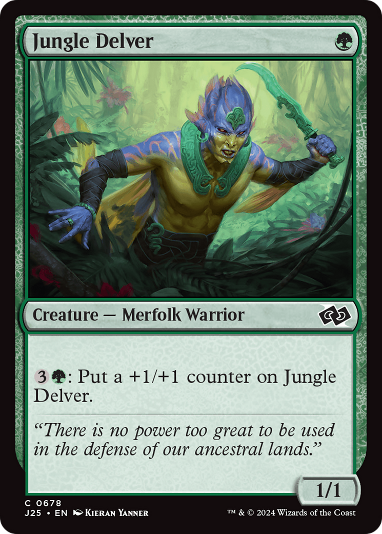 {C} Jungle Delver [Foundations Jumpstart][J25 678]