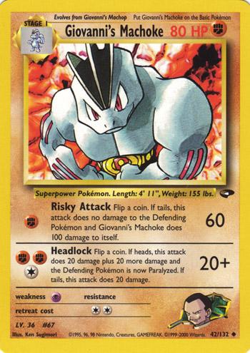 [PKM] Giovanni's Machoke (42/132) [Gym Challenge Unlimited]