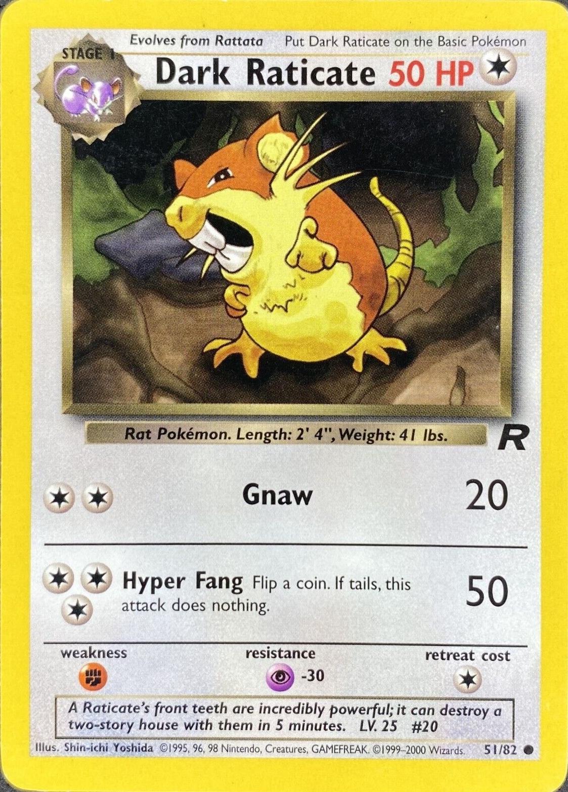 [PKM] Dark Raticate (51/82) [Team Rocket Unlimited]