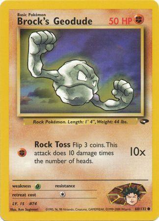 [PKM] Brock's Geodude (68/132) [Gym Challenge Unlimited]