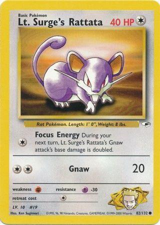 [PKM] Lt. Surge's Rattata (82/132) [Gym Heroes Unlimited]
