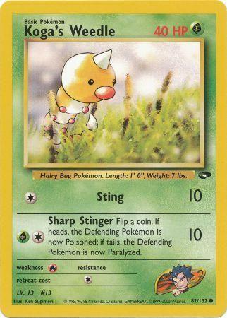 [PKM] Koga's Weedle (82/132) [Gym Challenge Unlimited]