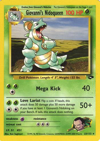 [PKM] Giovanni's Nidoqueen (23/132) [Gym Challenge Unlimited]