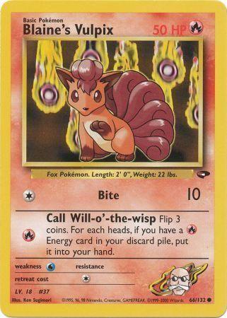 [PKM] Blaine's Vulpix (66/132) [Gym Challenge Unlimited]