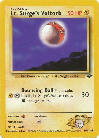 [PKM] Lt. Surge's Voltorb (86/132) [Gym Challenge Unlimited]