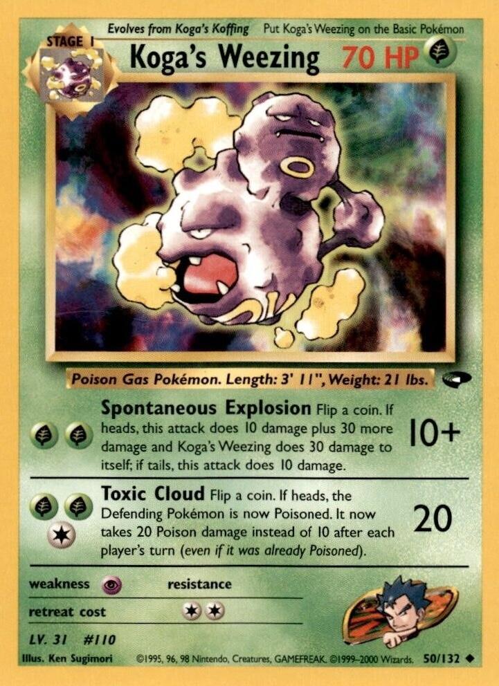[PKM] Koga's Weezing (50/132) [Gym Challenge Unlimited]