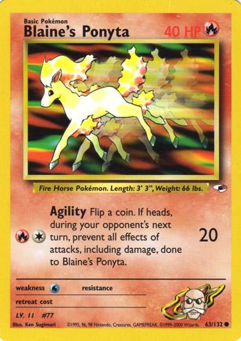 [PKM] Blaine's Ponyta (63/132) [Gym Heroes Unlimited]