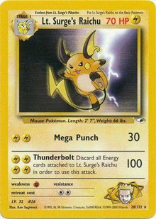 [PKM] Lt. Surge's Raichu (28/132) [Gym Heroes Unlimited]
