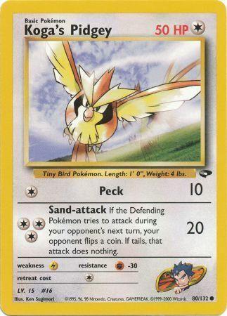 [PKM] Koga's Pidgey (80/132) [Gym Challenge Unlimited]