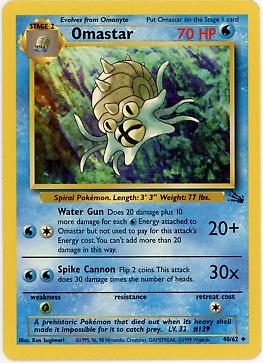 [PKM] Omastar (40/62) [Fossil Unlimited]