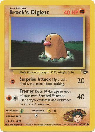 [PKM] Brock's Diglett (67/132) [Gym Challenge Unlimited]
