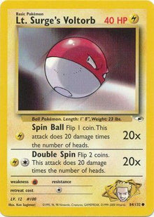 [PKM] Lt. Surge's Voltorb (84/132) [Gym Heroes Unlimited]