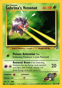 [PKM] Sabrina's Venonat (96/132) [Gym Heroes Unlimited]