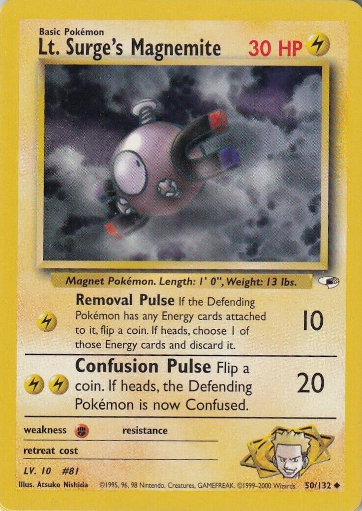 [PKM] Lt. Surge's Magnemite (50/132) [Gym Heroes Unlimited]