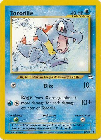 [PKM] Totodile (80/111) [Neo Genesis Unlimited]