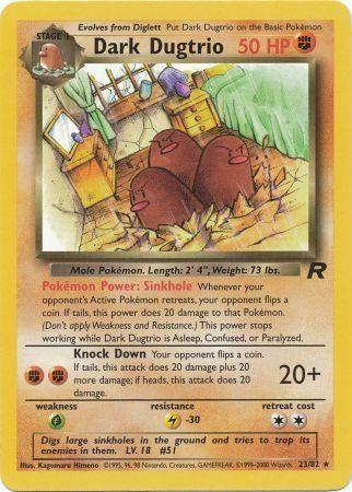 [PKM] Dark Dugtrio (23/82) [Team Rocket Unlimited]