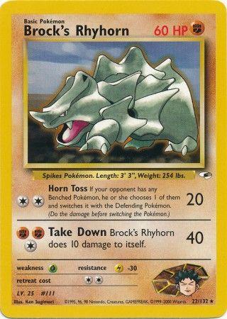 [PKM] Brock's Rhyhorn (22/132) [Gym Heroes Unlimited]