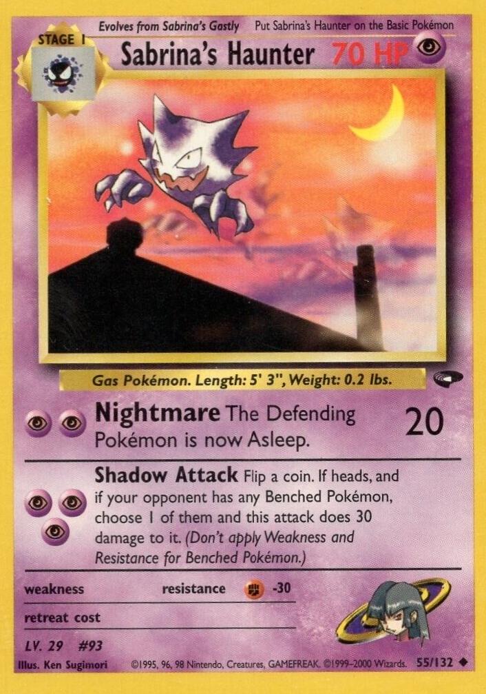 [PKM] Sabrina's Haunter (55/132) [Gym Challenge Unlimited]