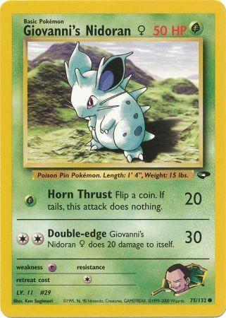 [PKM] Giovanni's Nidoran (75/132) (Female) [Gym Challenge Unlimited]