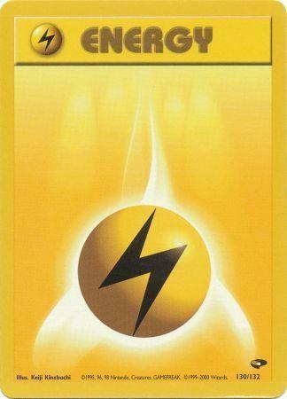 [PKM BE] Lightning Energy (130/132) [Gym Challenge Unlimited]