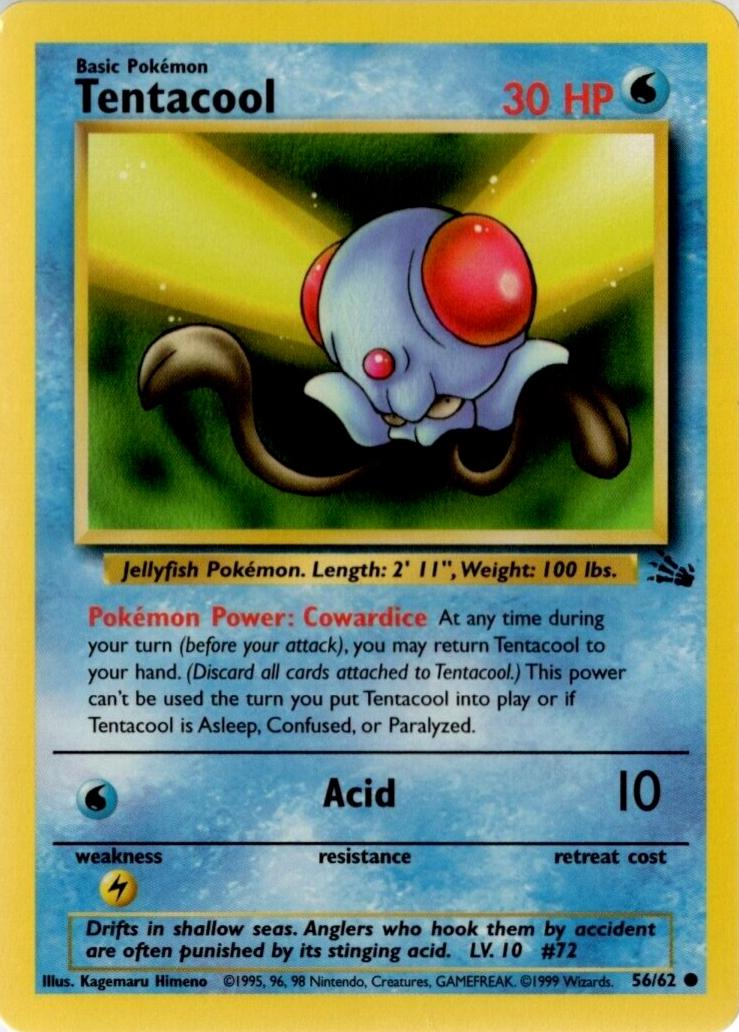 [PKM] Tentacool (56/62) [Fossil Unlimited]