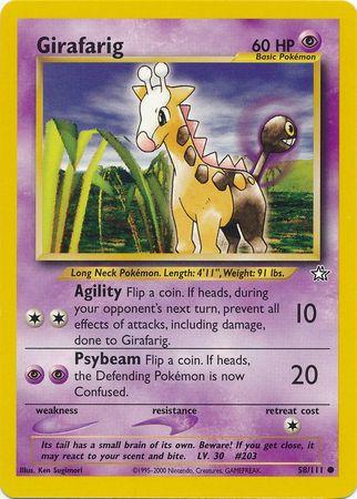 [PKM] Girafarig (58/111) [Neo Genesis Unlimited]
