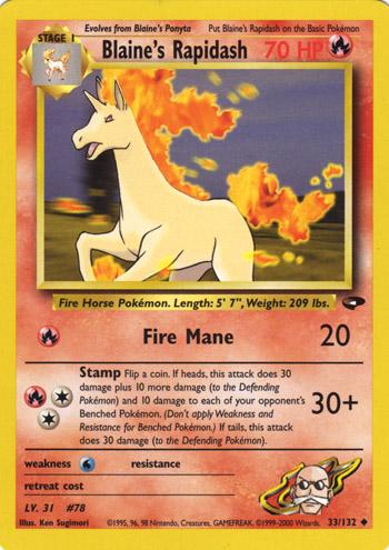 [PKM] Blaine's Rapidash (33/132) [Gym Challenge Unlimited]