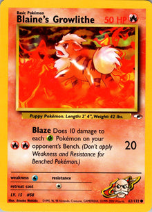 [PKM] Blaine's Growlithe (62/132) [Gym Heroes Unlimited]