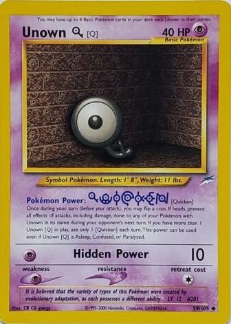 [PKM] Unown (59/105) [Neo Destiny Unlimited]