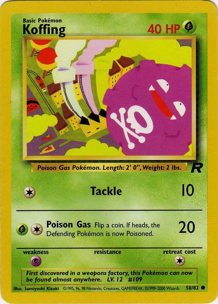 [PKM] Koffing (58/82) [Team Rocket Unlimited]