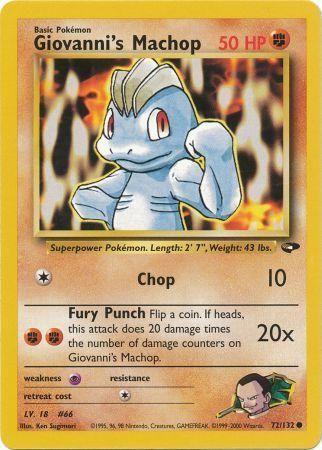 [PKM] Giovanni's Machop (72/132) [Gym Challenge Unlimited]