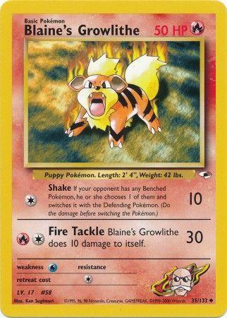 [PKM] Blaine's Growlithe (35/132) [Gym Heroes Unlimited]