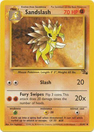 [PKM] Sandslash (41/62) [Fossil Unlimited]