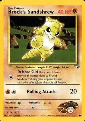 [PKM] Brock's Sandshrew (71/132) [Gym Heroes Unlimited]
