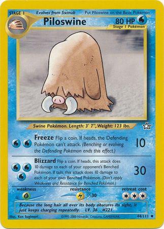[PKM] Piloswine (44/111) [Neo Genesis Unlimited]