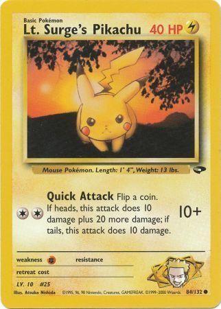 [PKM] Lt. Surge's Pikachu (84/132) [Gym Challenge Unlimited]
