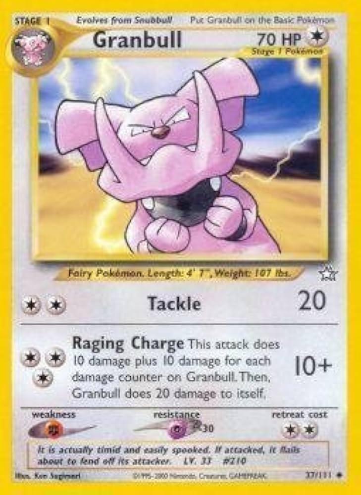 [PKM] Granbull (37/111) [Neo Genesis Unlimited]