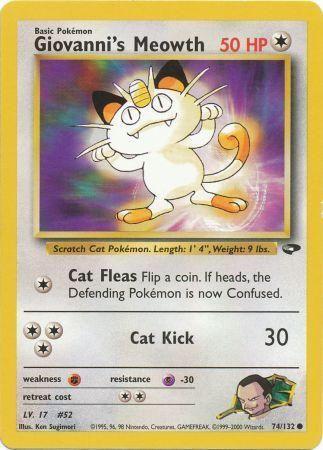 [PKM] Giovanni's Meowth (74/132) [Gym Challenge Unlimited]