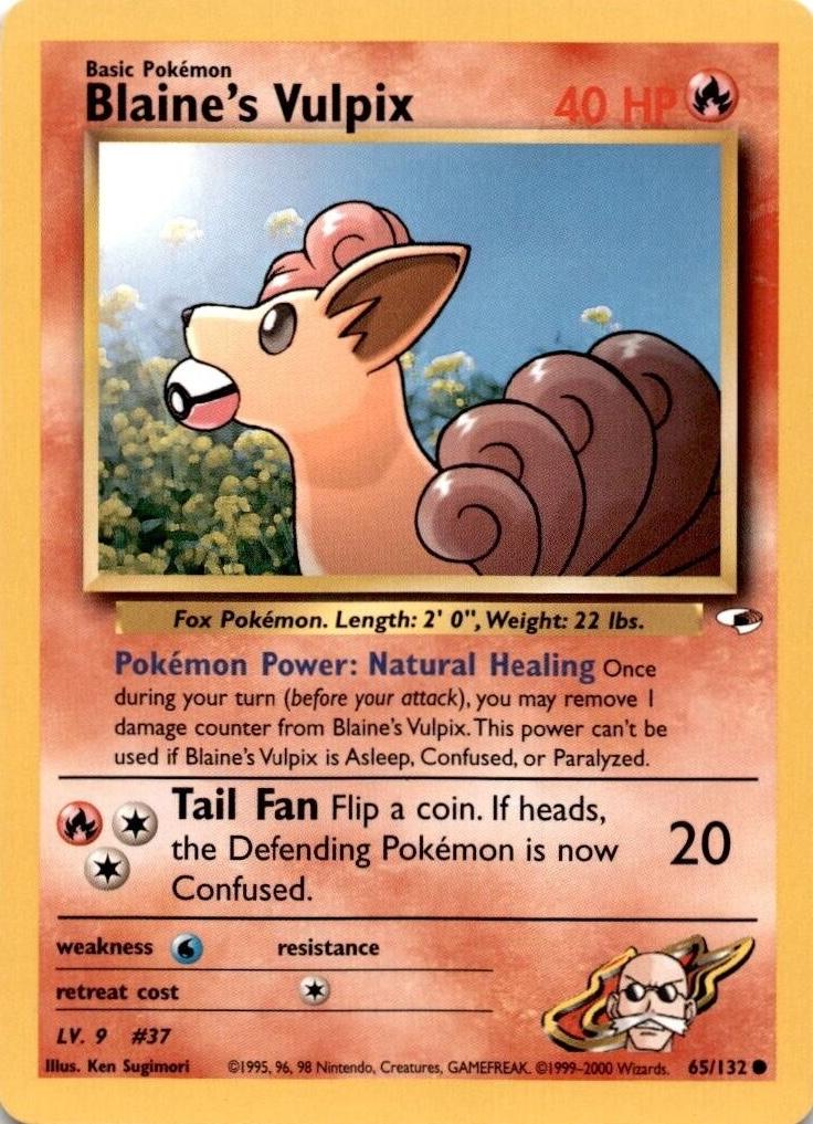 [PKM] Blaine's Vulpix (65/132) [Gym Heroes Unlimited]