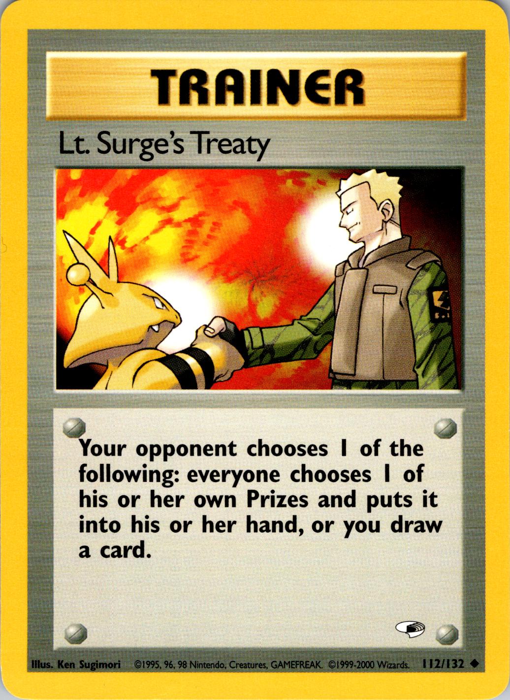 [PKM] Lt. Surge's Treaty (112/132) [Gym Heroes Unlimited]