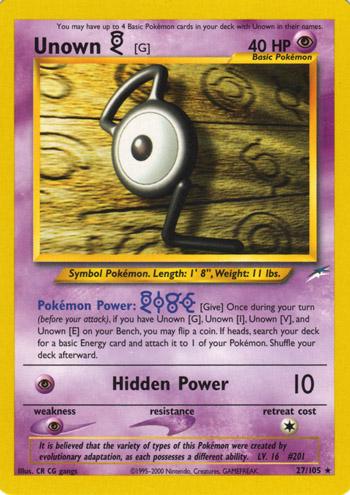 [PKM] Unown (27/105) [Neo Destiny Unlimited]