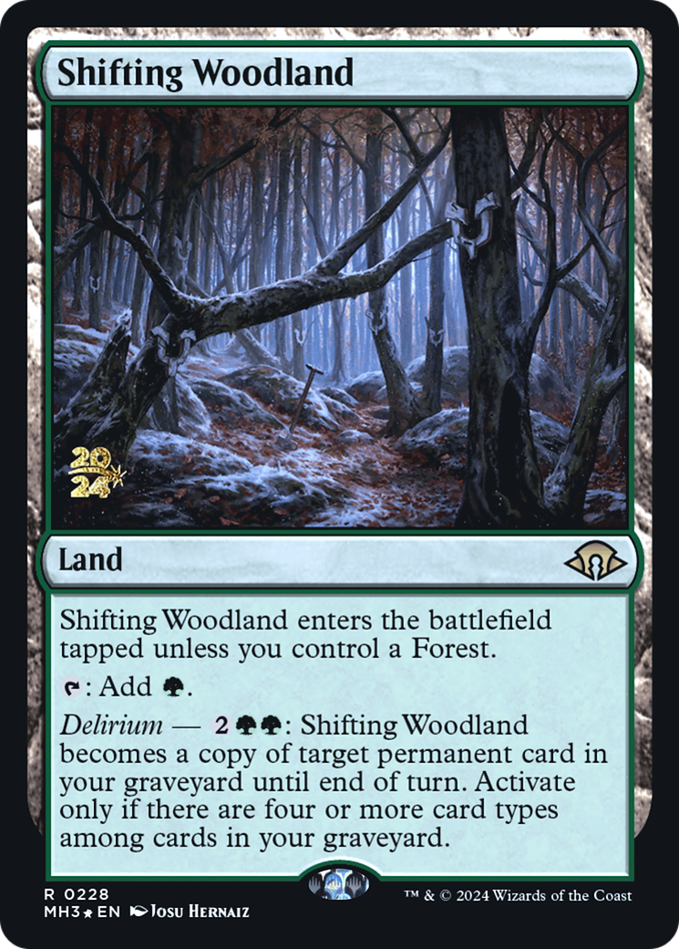 {R} Shifting Woodland [Modern Horizons 3 Prerelese Promos][PR PMH3 228]