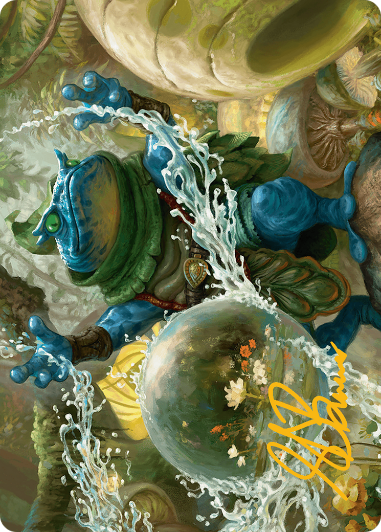 {A} Pond Prophet Art Card (Gold-Stamped Signature) [Bloomburrow Art Series][GS ABLB 029]